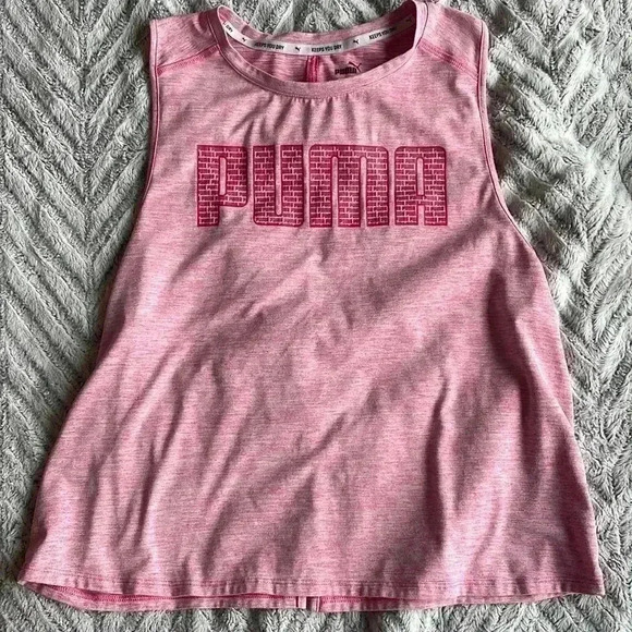 Puma pink muscle tank‎ top size large - Picture 1 of 4